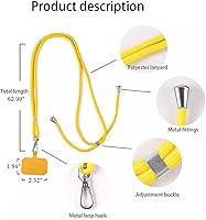 Vista 3 de Cordón para teléfono celular, cordón cruzado para teléfono con correa ajustable de nailon para el cuello, compatible con la mayoría de teléfonos