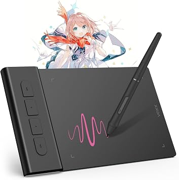 VEIKK VK430 Drawing Tablet 4x3 inch OSU Tablet, Portable Computer Graphics Tablets with 4 Shortcut Keys 8192 Levels Battery-Free Stylus Pen, Compatible with Mac/Windows/Android/Linux