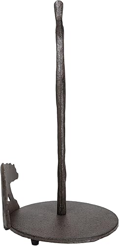 Miniatura 6 de Ebros Gift Soporte para toallas de papel rústico vintage de hierro fundido con oso negro para pasear, 14 pulgadas de alto, osos rústicos, cabaña,