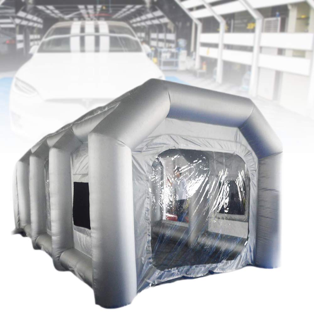 Aufblasbar Camping Tiny House Luft Lackierkabine Pavillon Lackierzelt Inflatable Tent Campingzelt Tragbare Aufblasbare SprüH Farbe Kabine Zelt Werkstatt Luftzelt Mit Luftfilter Ohne GebläSe 15kg