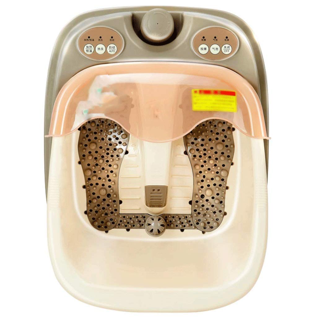 Masajeador de Baño de Spa para Pies con Calor, Pedicura Spa Motorizado Shiatsu Rodillo Masajeador Punto de Acupuntura, Temperatura de Tiempo Ajustable