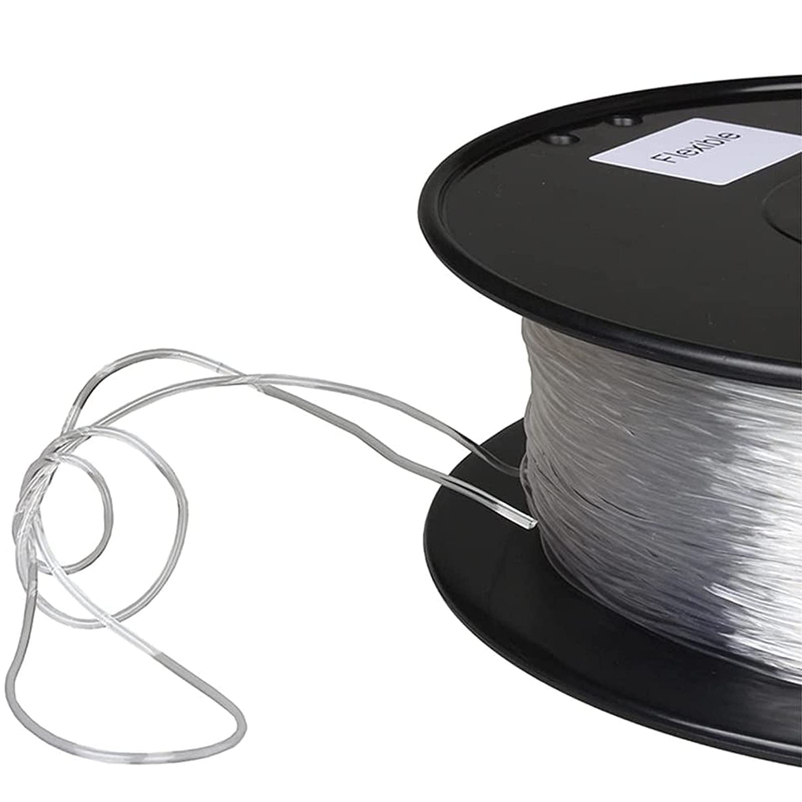 Speedy Filament für 3D-Drucker, 3D-Drucker TPU-Filament 1,75 mm Schwarz Transparent 0,8 kg(Transparent)