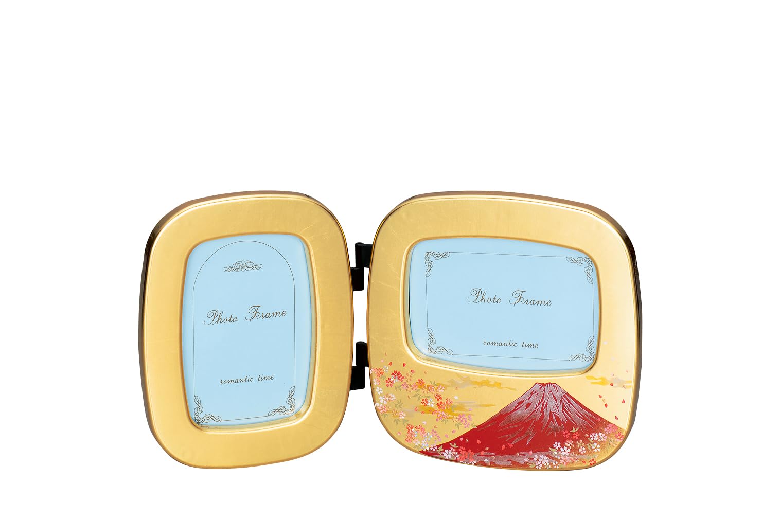 ?????? Nakatani Brothers Shokai Yamanaka Lacquer Photo Standing Gold Leaf Cherry Blossom Red Fuji 37-2914