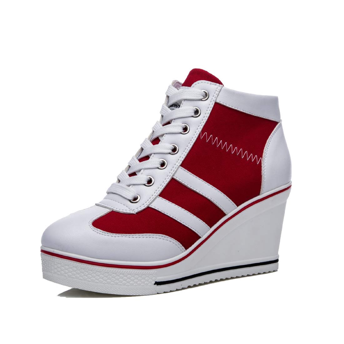 Mei Macleodwomens Wedge Sneakers Platform Wedge High Heel Sneakers