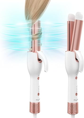 CkeyiN Alisador y rizador de cabello 2 en 1, moldeador de flujo de aire, varita rizadora y plancha plana con aire de enfriamiento de un botón para disponible en Yaxa Colombia