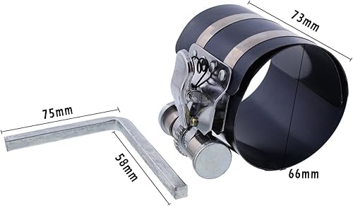 Miniatura 5 de Kit de extracción de anillo de pistón de motor de automóvil, compresor de anillo de pistón de 2 1/8 a 7 pulgadas y alicates de instalación de pistón