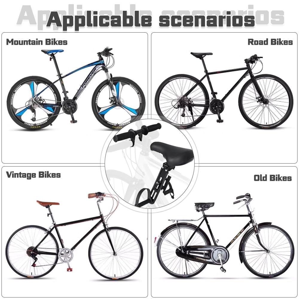 Mineup fotelik rowerowy dla dzieci z przodu, fotelik rowerowy z przodu, fotelik rowerowy dla dzieci z przodu na rowerze górskim, fotelik rowerowy dla dzieci z przodu z pedałami i kierownicą, fotelik
