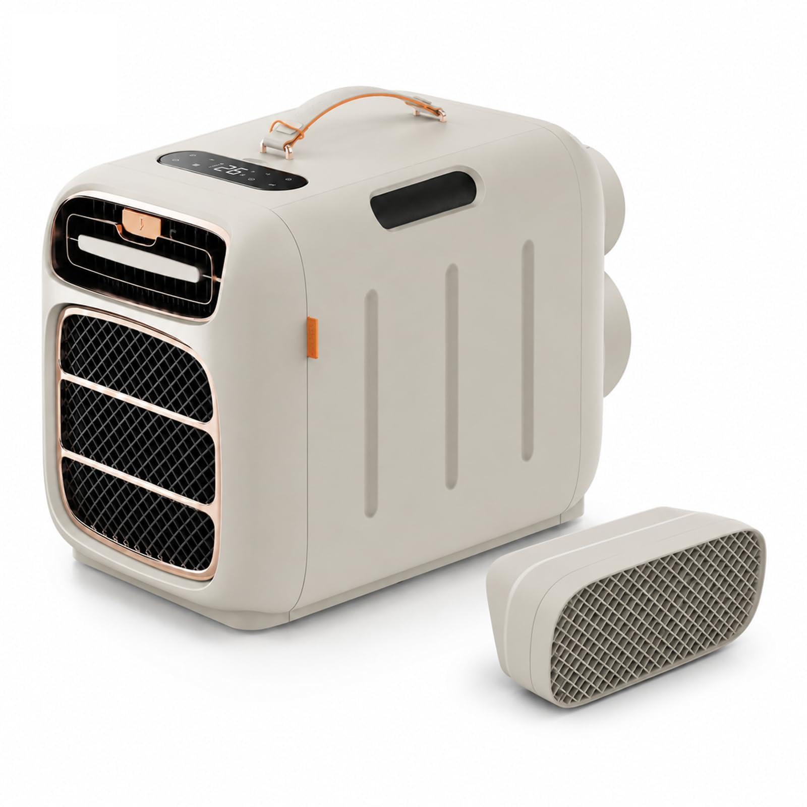 FgdVrelnor Portable AC for Camping, 5000 BTU Tent Air Conditioner Cooling&HeatingwithSpeakerVersion