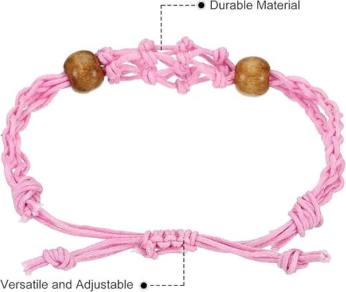 Miniatura 4 de PATIKIL Soporte para pulsera de 9 pulgadas, soporte para piedra vacía, paquete de 8 soportes de pulsera de jaula de cristal ajustables de cuarzo
