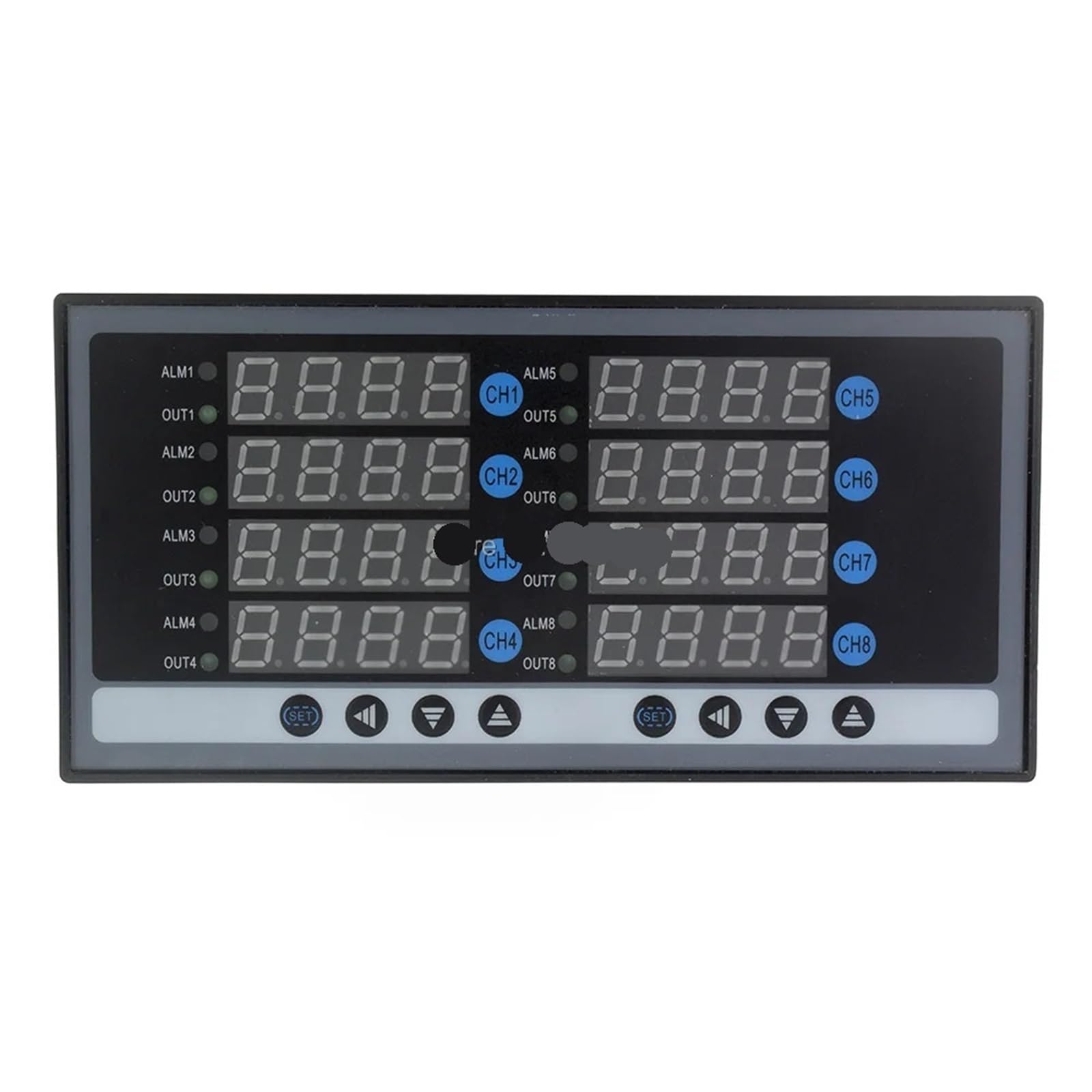 Controlador de Temperatura Digital XMT-JK8, 160-80 mm, 8 vías, 8 PID, relé SSR, Salida RS485 (no Incluye SSR)(SSR Output 1 Alarm)