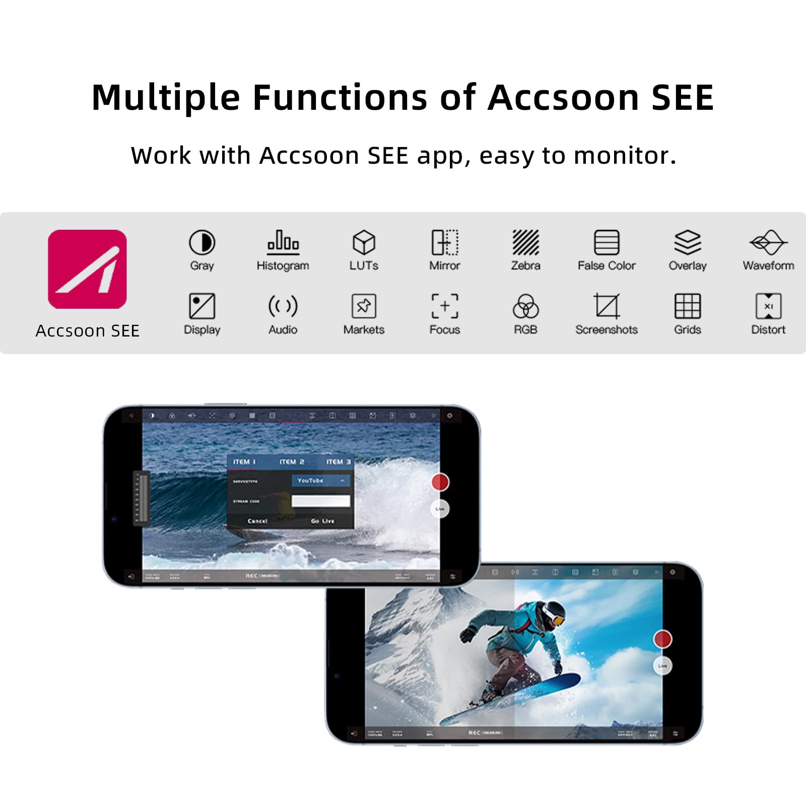 Amazon | 公式店 Accsoon SeeMo HDMI-USB モニタリングアダプター