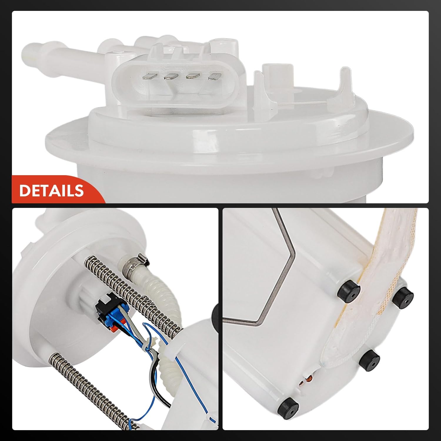 A-Premium Electric Fuel Pump Module Assembly with Sending Unit Compatible with Pontiac Grand Prix 1997, V6 3.8L Gas Coupe Sedan, Replace# 19180094, 25166710