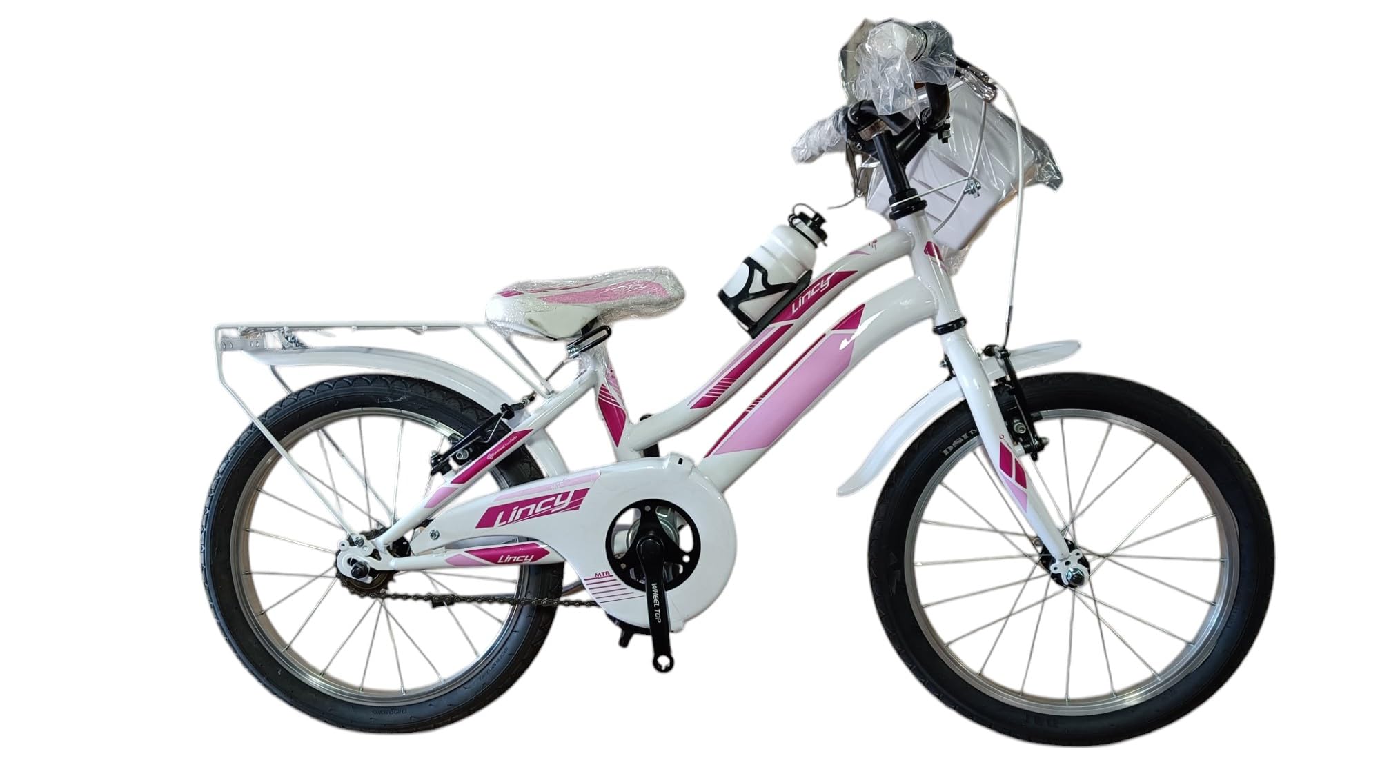 Bicicletta Bambina 18" MTB Lincy – Cicli Casadei - colore bianco rosa