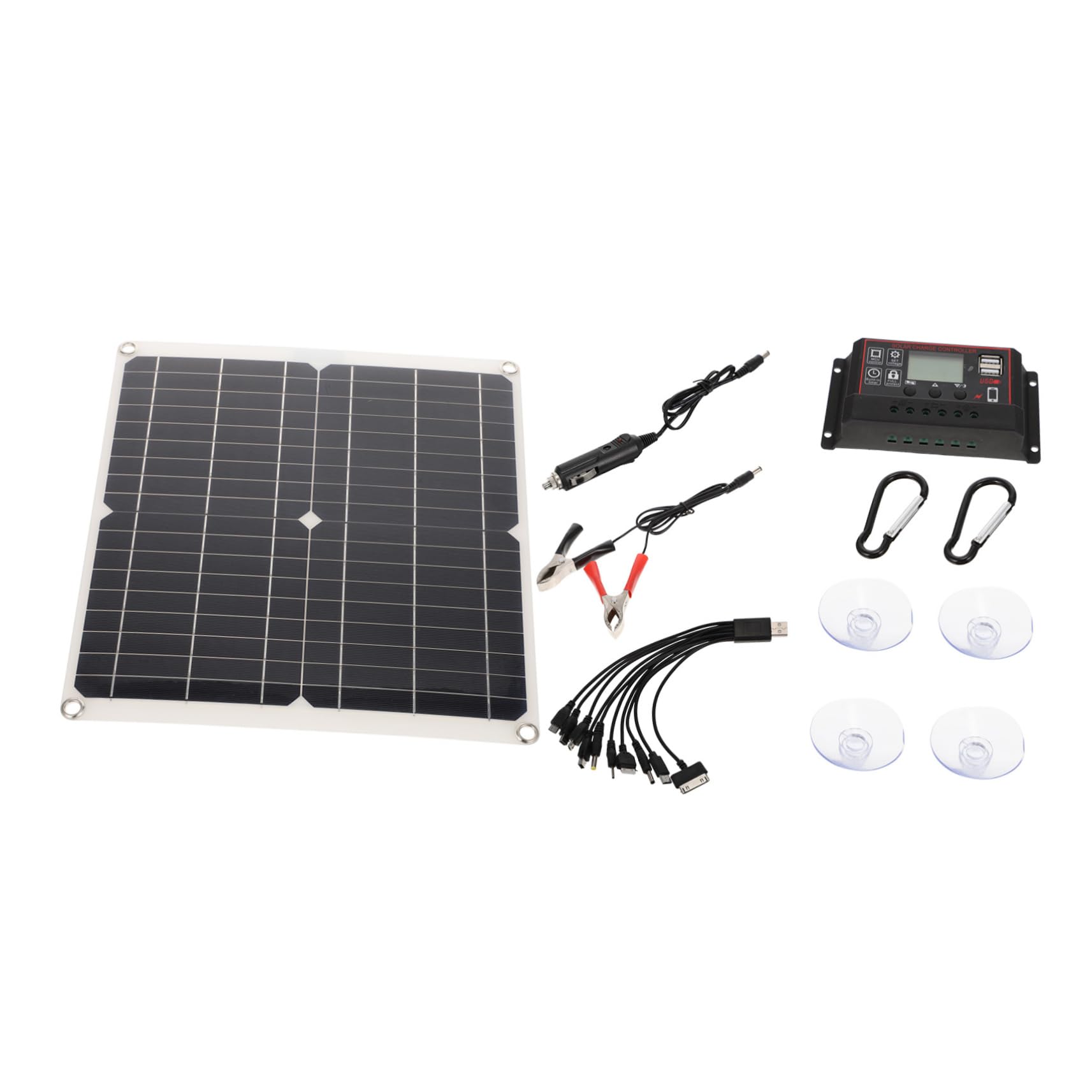 COLLBATH Outdoor Solar Charging Equipment Set 25w Solar Panel Charger Charge Controller