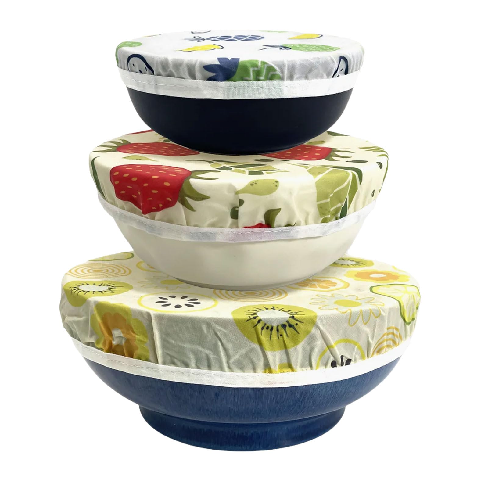 Qusinfc 3Pcs Wax Food Covers Stretchable Bowl Lids Natural and Lasting Kitchen Solution Beekeeping Bowl Covers