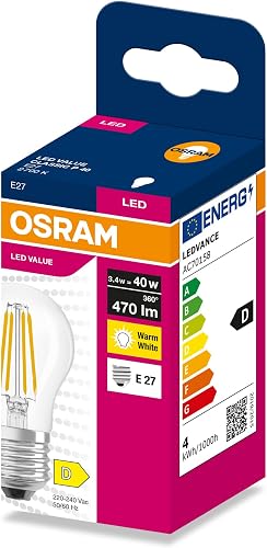 Osram LED FILAMENT CLASSIC P VALUE 3.4W 2700K Clear E27
