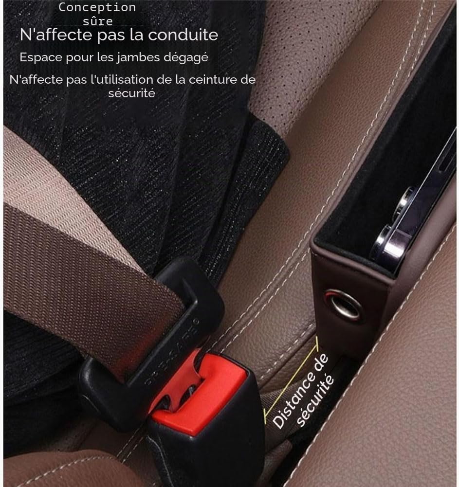 Boîte de Rangement pour l'espace Entre Les sièges Auto Mazda MX5 RF ND NC NB NA 2005-2023 - Accessoires intérieurs B/Noir