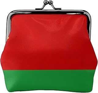 Flag Of Belarus Print Cute Coin Purse With Kiss Lock Clasp, Portable Fashion Accessories Gift