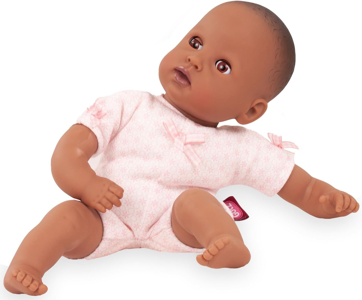 Gotz 2420863 Muffin to Dress - 13" Tall Baby Doll Without Hair and Brown Sleeping Eyes.