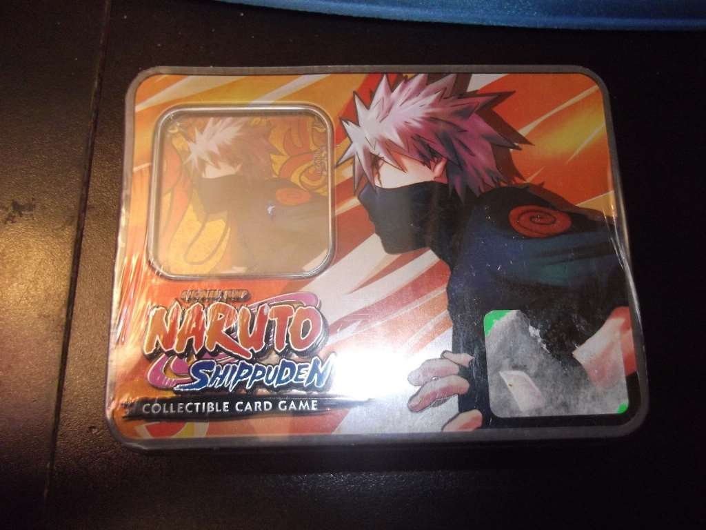 Naruto 2011 Collector's Tin Shippuden Card Game Rebirth Kakashi's Eight Ninja Dogs Collector Tin Set Includes 2 Promo Card & 4 Packs!