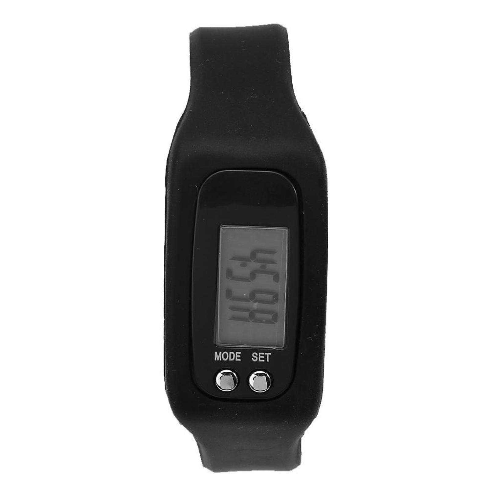 FECAMOS Podomètre Bracelet Compteur de Pas Durable, Voir Les données, Compteur de Calories, Fitness(Black)
