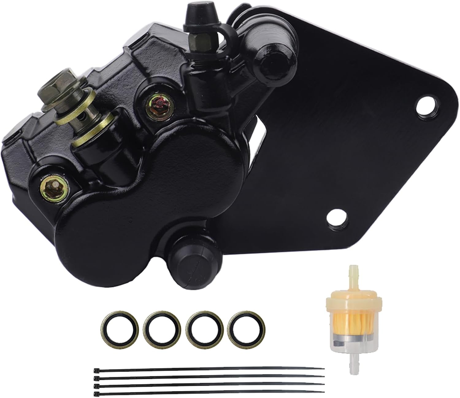 Motorcycle Rear Brake Caliper, Brake Oil Pum For 100-125CC Motorcycle Rear Brake Assembly