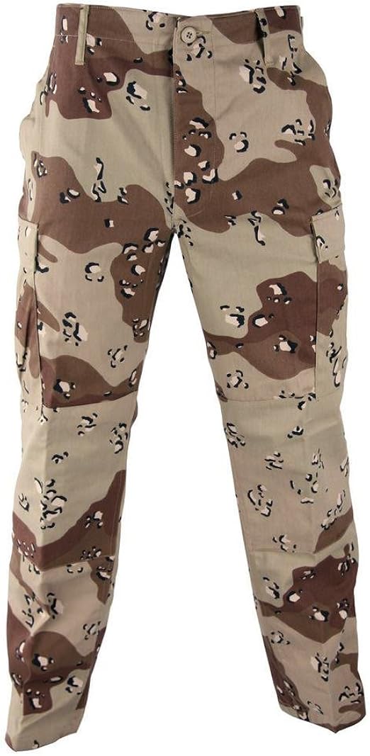 Amazon.com: US GI 6 Color Desierto Camuflaje Pantalones (Chocolate Chip)  BDU Nyco de sarga, S, Desert Camo : Ropa, Zapatos y Joyería