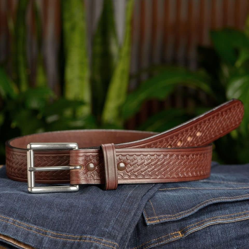 Bullhide Belts Mens Leather Belt for Casual, Dress, 1.75" Wide - Image 2