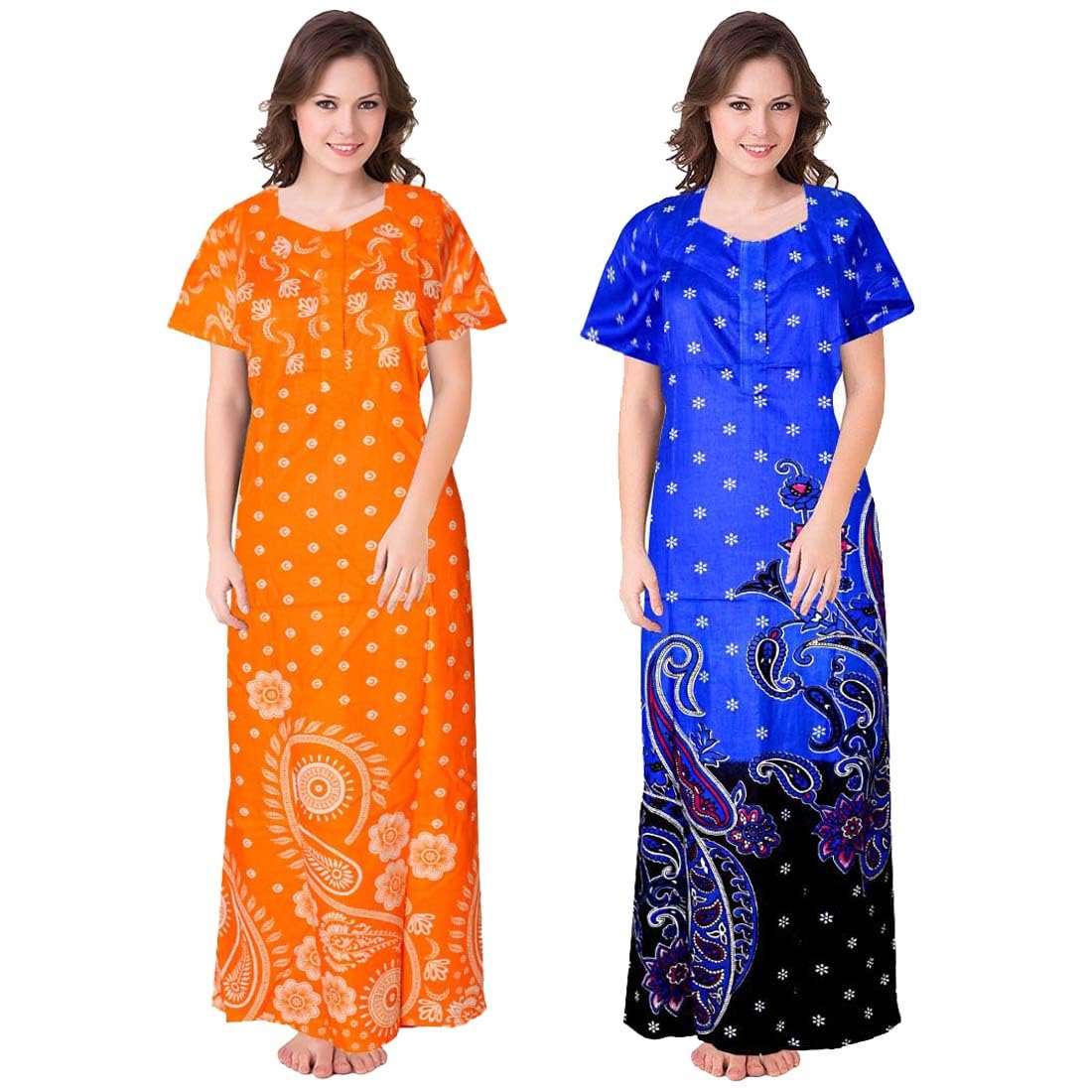 Women Printed Cotton NightyCOMBONT2568 L Multicolour-image-38