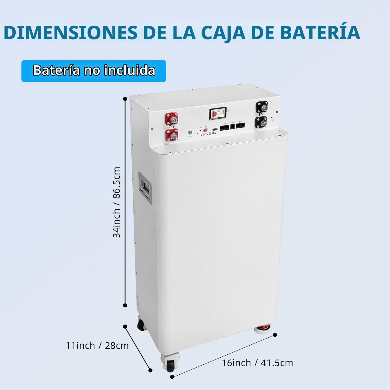 LiFePO4 - Caja de batería DIY de 48 V, 280 Ah, 15 kwh, 51,2 V, 314 Ah, 330 Ah, caja de metal de hierro de litio, con Bluetooth JK de 200 A BMS y otros accesorios, para caravana, fuera de la red