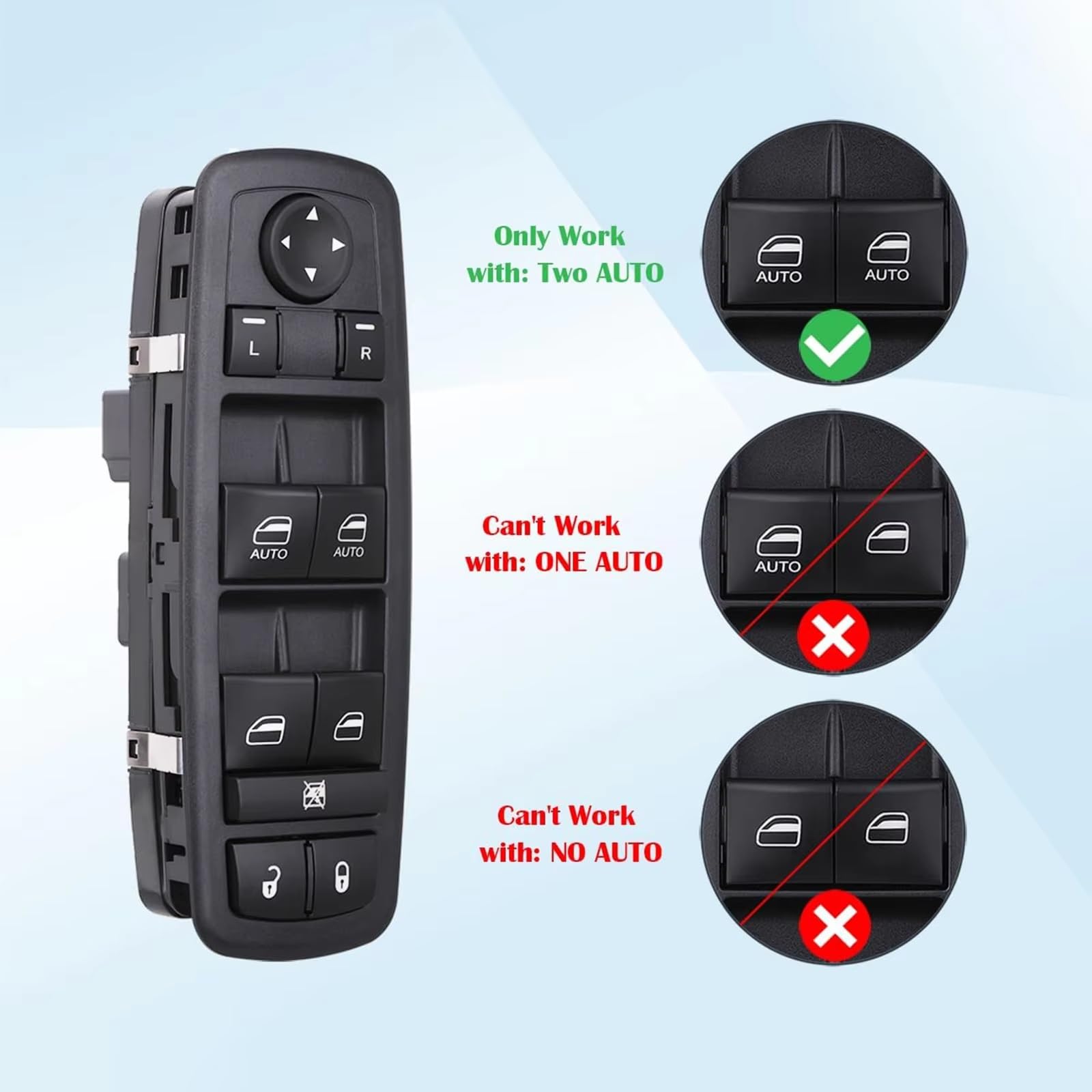 Interruptor de ventanilla Compatible Con CHRYSLER Para TOWN