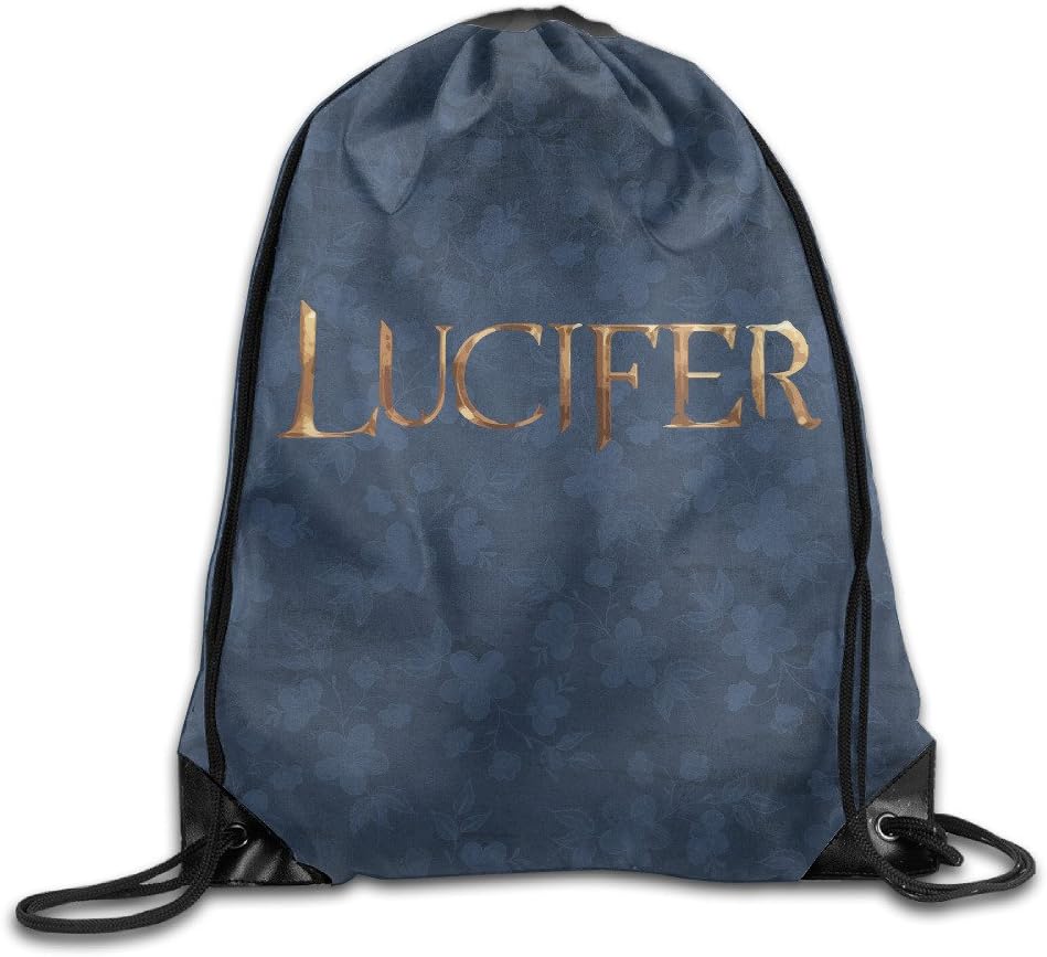 Lucifer Logo Tote Bags Drawistring Pouch Travel Sport Bag