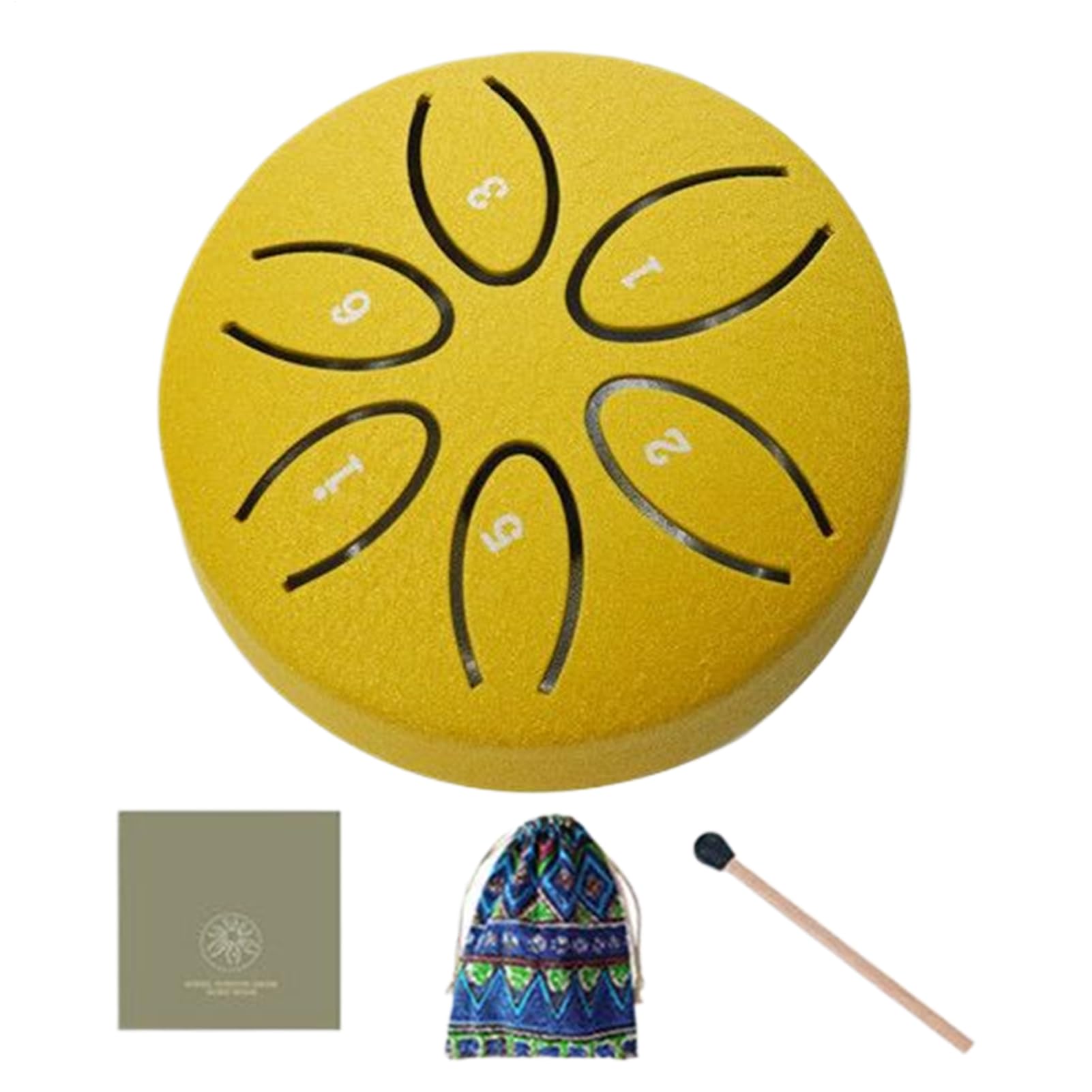 Garden Rain Drum - Notiz Stahlzungenmusik -Trommeln für Anfänger, Kinder -Yoga -Schule mit Heimgebrauch, beruhigende Klangheilung für Garten, Rasen, Outdoor -Dekoration, Geschenkverpackung 3,15 Zoll