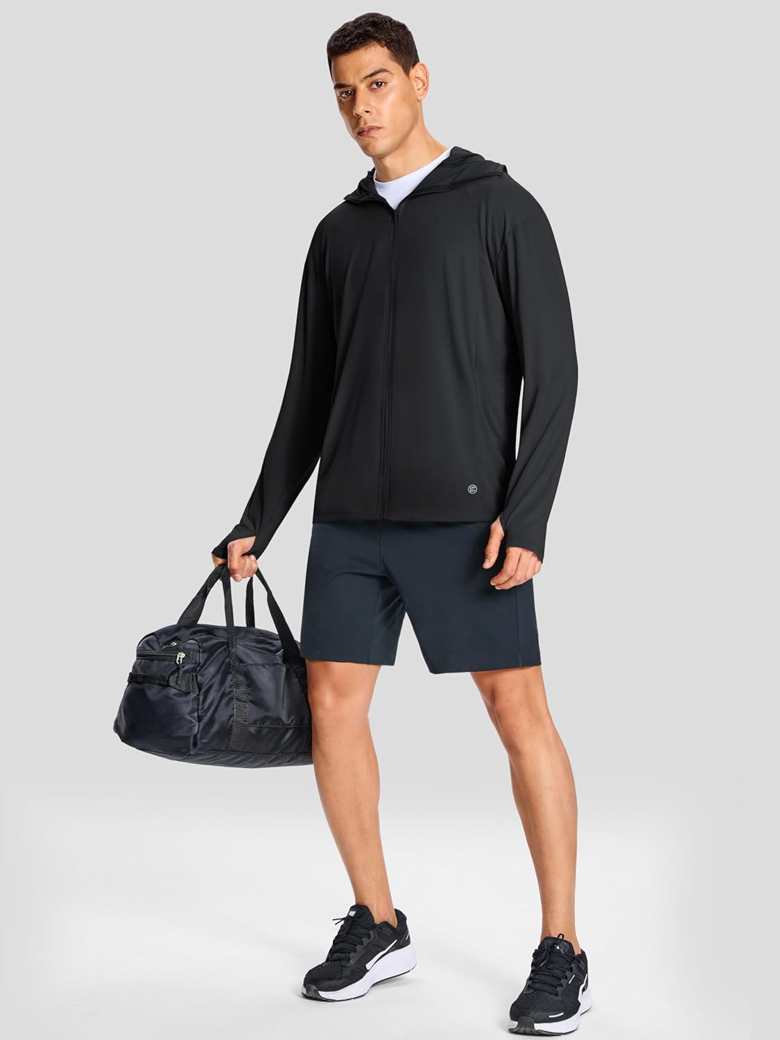 Men's UPF 50+ Light Jacket Full Zip Sun Protection Hoodie Quick Dry Athletic Long Sleeve Shirts Hiking Fishing Running - Image 3