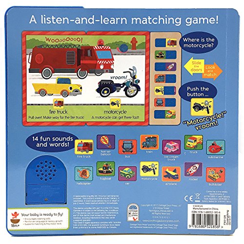 Beep! Honk! Zoom!: Interactive Children's Slide and Sound Book (Early Birds Sound Books)