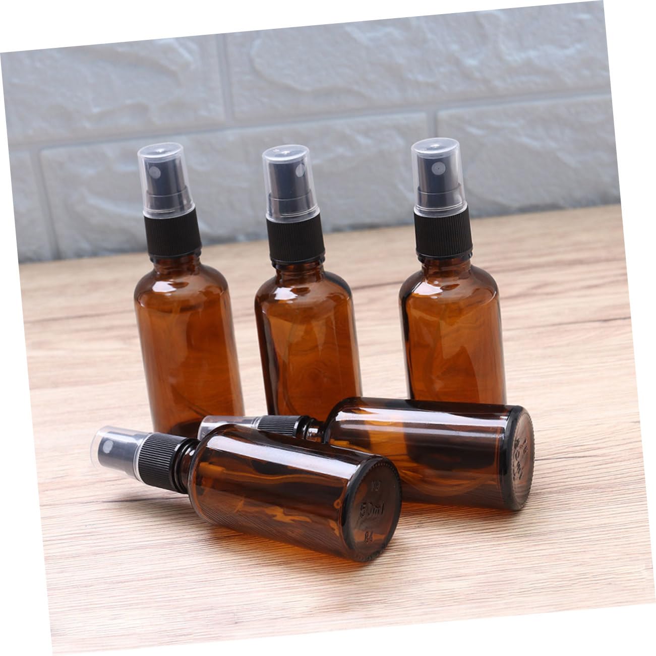 NOLITOY 10 piezas Botellas Spray Vacías de Vidrio Marrón de Recargables para Perfume Portátil Frascos Pulverizadores de Viaje Duraderos y Sellados para Líquidos