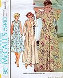 McCall's 5940 Misses' Caftan, Muu Muu or Robe Sewing Pattern Vintage 1978, Check Listings for Size