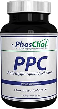 Nutrasal PhosChol PPC Polyenyl PhosphatidylCholine Choline Supplement 600mg 120 كبسولات نباتية