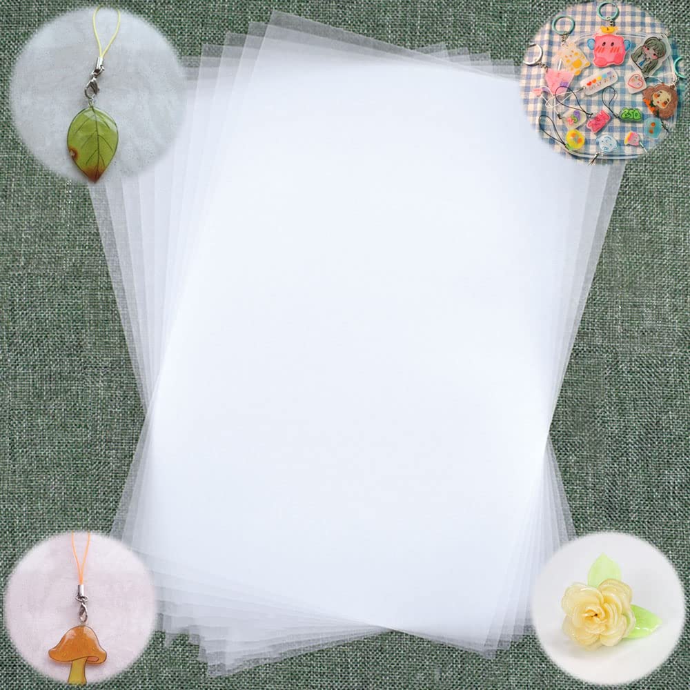 Schrumpffolienpapier Zum Basteln – 30 Blätter, 5,8 X 10,4 Cm, Für Schlüsselanhänger & DIY