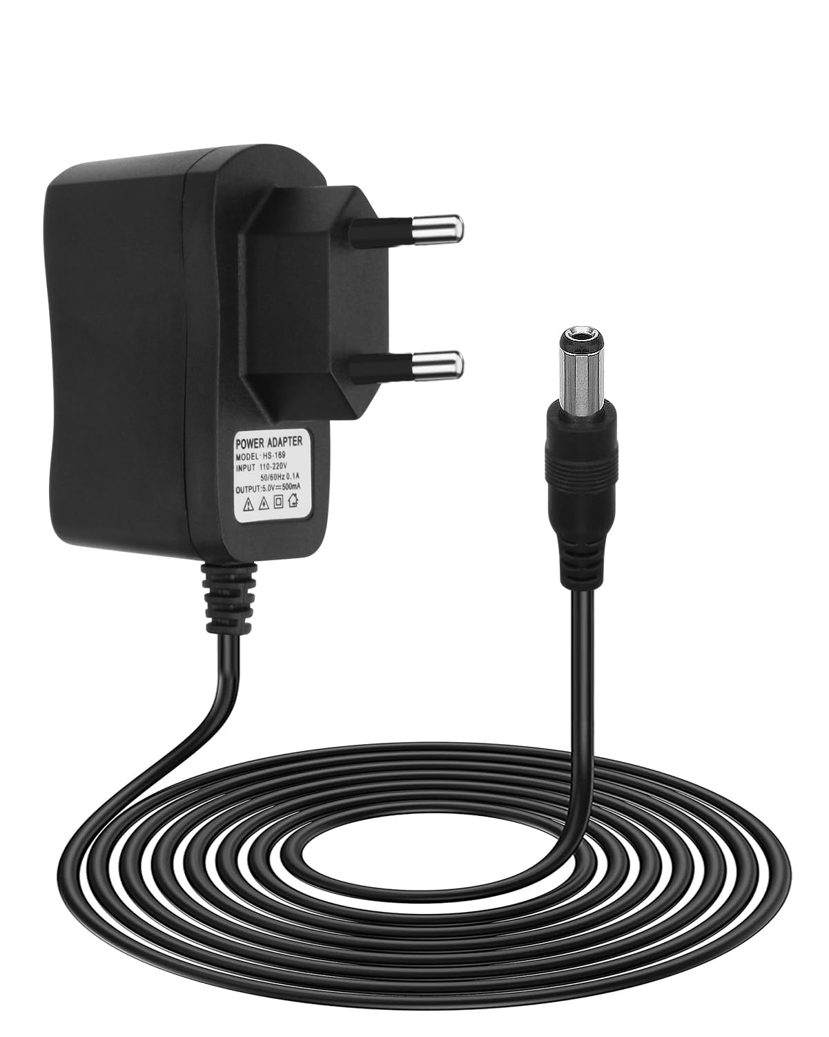 5V 0.5A Alimentatore per Fanvil Yealink Snom e Altri Telefoni IP, 110-220V Cavo di Alimentazione, Caricatore Caricabatterie Stretti, Adattatore Ricambio Risparmio Energetico, HN-Power