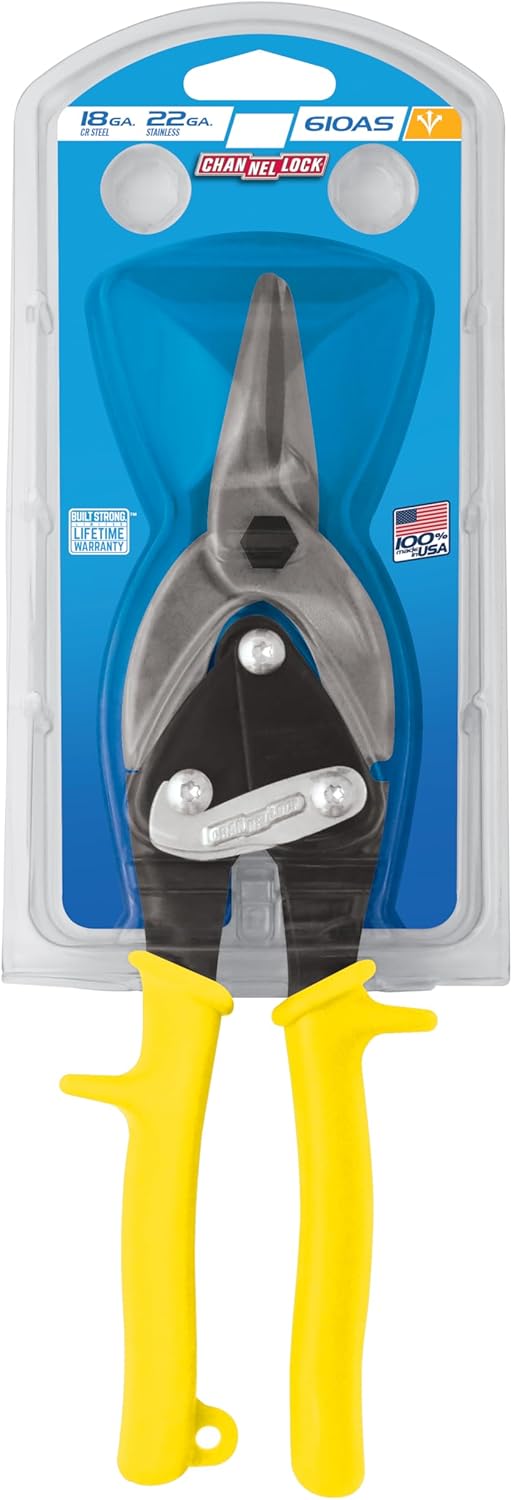 Channellock Aviation Snip 610AS - CR Steel Body, Molybdenum Blade, 10 Inch - 9.88 In