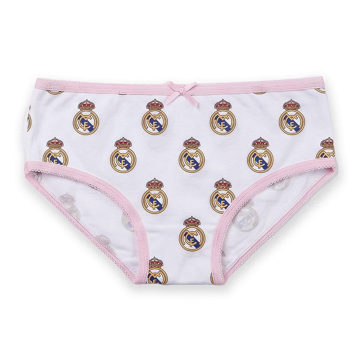 Real Madrid Calzoncillos Braguitas Niños Pack Ropa Interior Suaves Transpirables