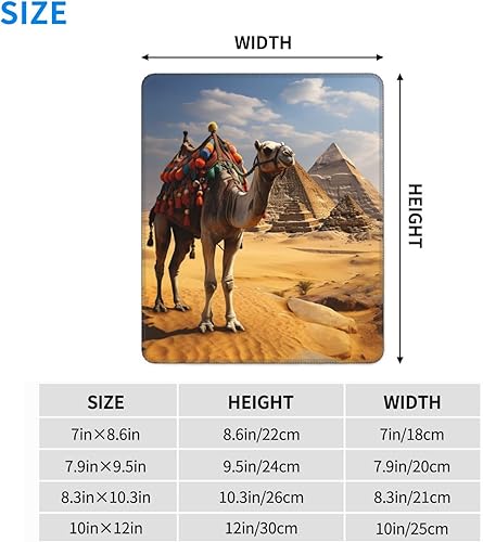 Miniatura 6 de Mousepad with Non-Slip Rubber Base 10 x 12 inch Mouse-Mat with Stitched Edge Pyramid Camel Gaming Mousepad for Wireless Mouses Computer Laptop Home