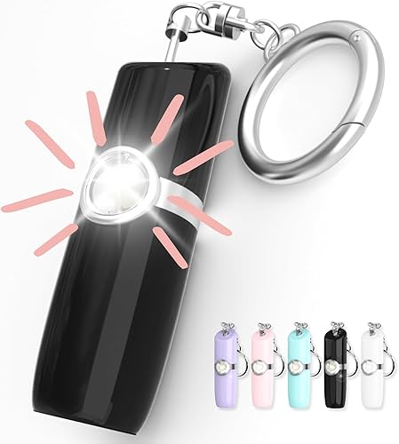 Securityman Alarma de seguridad personal para mujer  Llavero de autodefensa (sirena de 130 dB más fuerte y luz estroboscópica SOS) dispositivo de