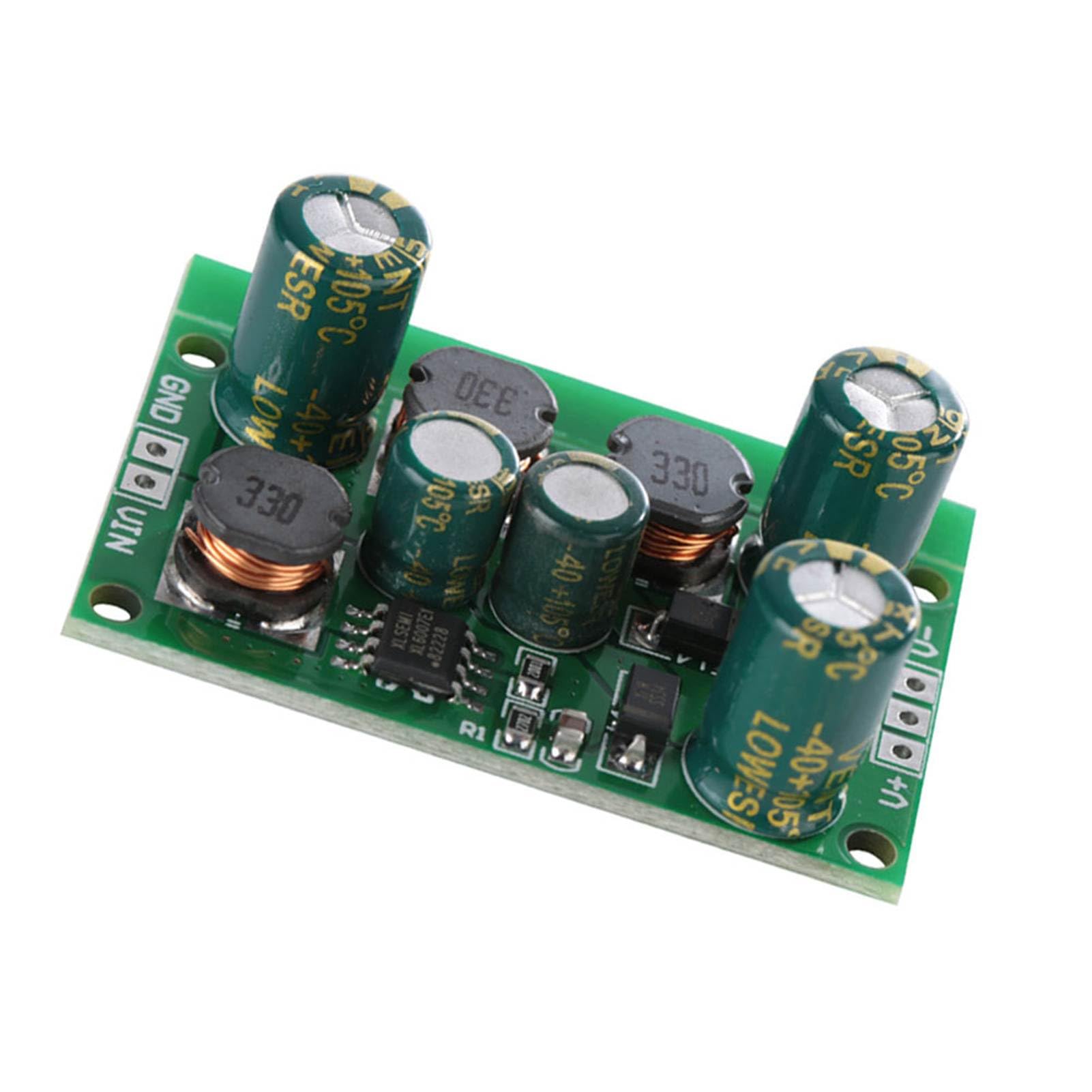 Convertidor DC DC Voltaje Positivo Negativo Módulo Elevador Reductor Fuente de Alimentación Dual Regulador ±5V ±6V ±9V ±10V ±12V ±15V ±18V ±24V con Arranque Suave para (Tensión de Salida