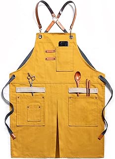 Delantal Trabajo Delantal de trabajo Carpintería Carpintero Artesano Lona Exterior para Hombres y Mujeres