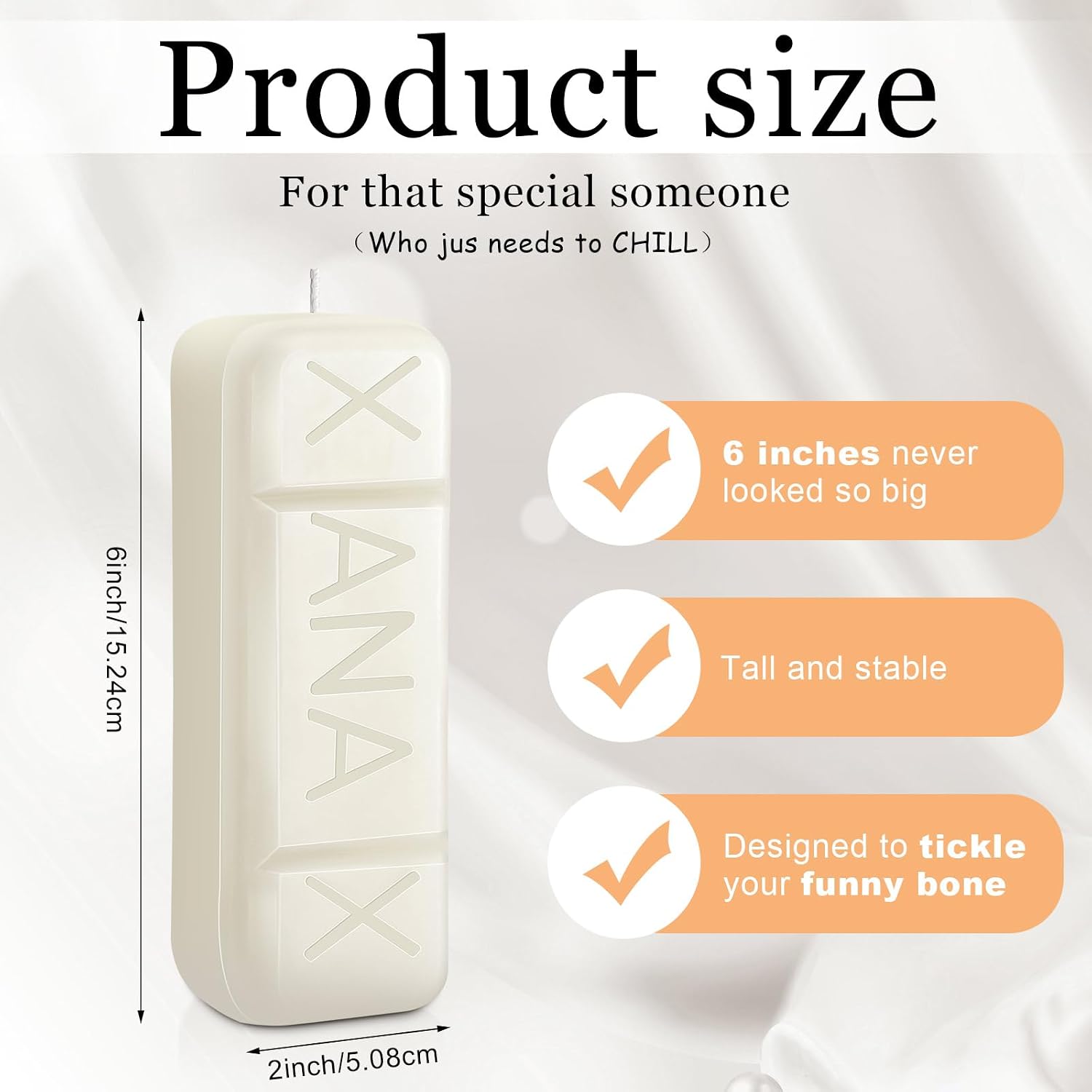 Conelist Xanax Candle Novelty Weird Candles Cool Cute Aesthetic Funny Gift