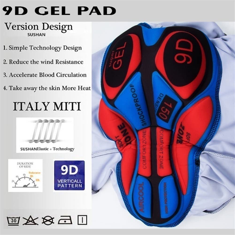 Damski kombinezon rowerowy, kombinezon triathlonowy Skinsuit kombinezon rowerowy z długim rękawem, kieszenie 9D podkładka żelowa, kombinezon MTB, odzież sportowa (Color : 06, Size : 3XL)