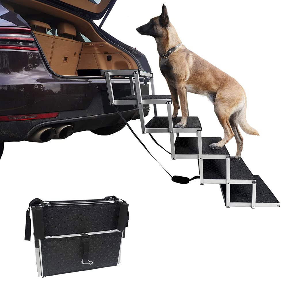 Escalier large pliable portable pour chien pour soulager les articulations