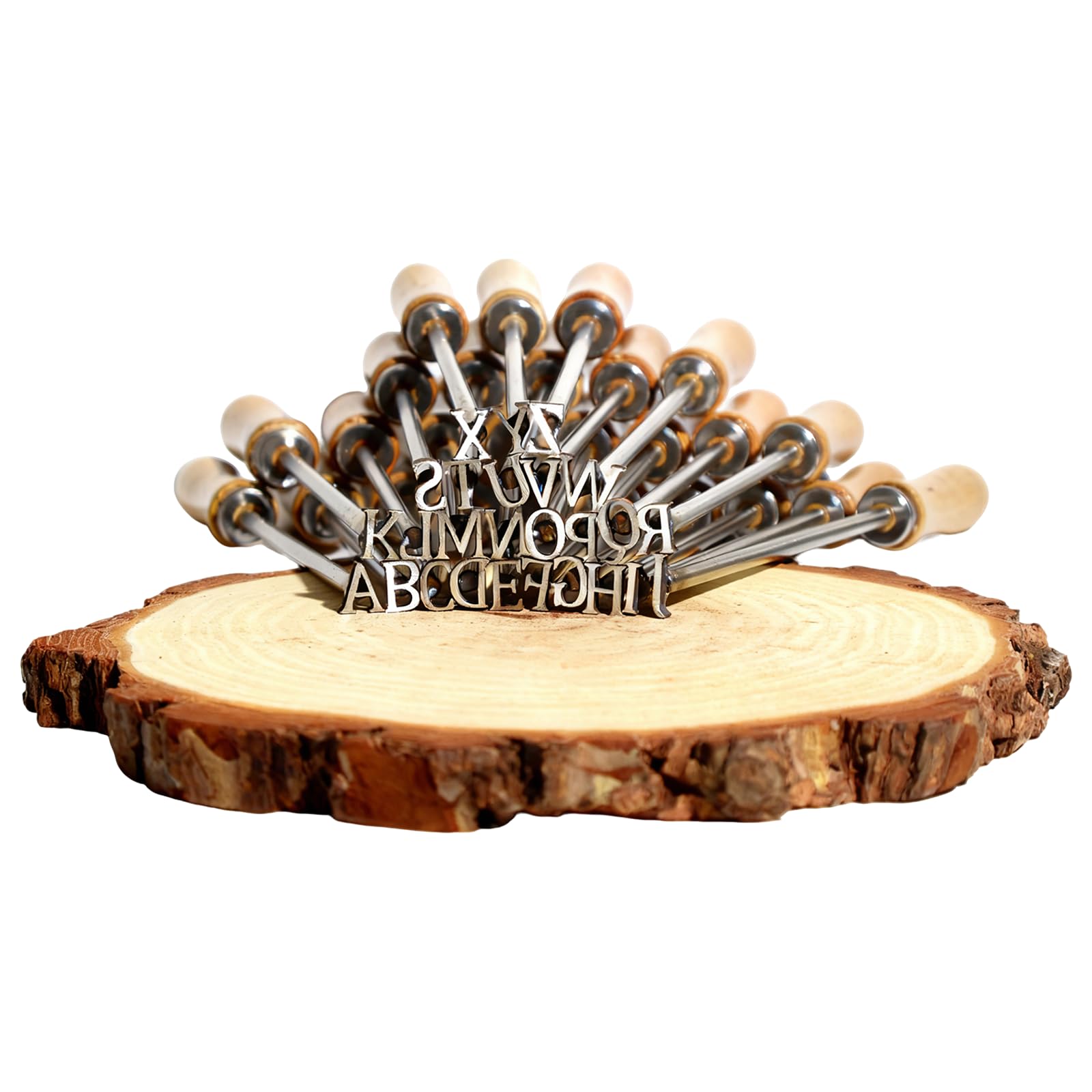 Fer à repasser alphabet 1,27 cm avec lettres A-Z pour marquage cuir et bois